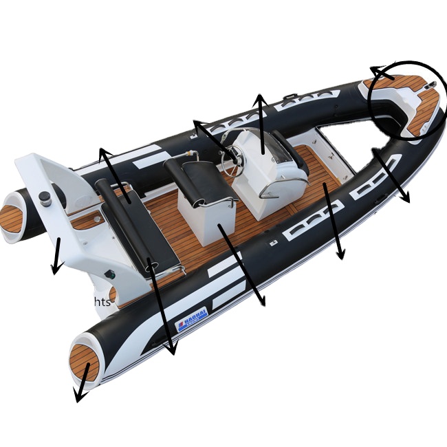 16ft 4.80m Hypalon Material Fi - Fishing Boat Fiberglass recension och pris