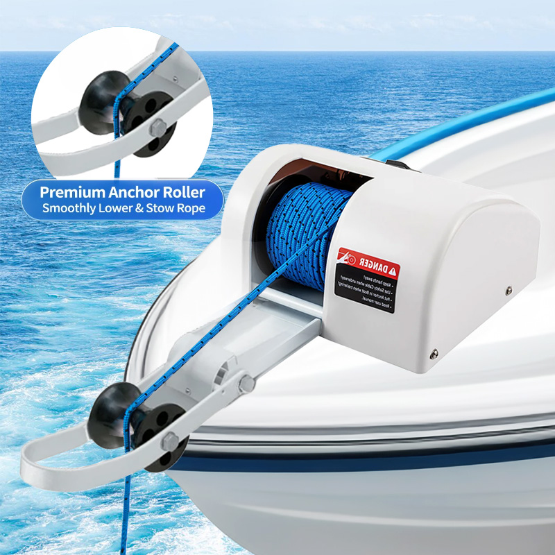 Electric Anchor Winch for Pont - Fishing Boat Steering Wheel recension och pris