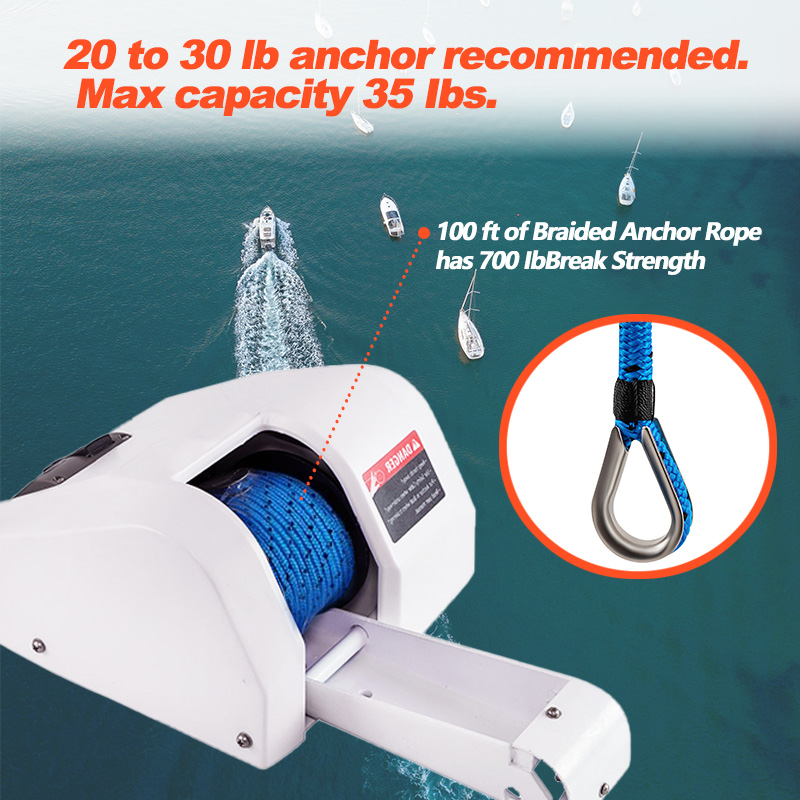Electric Anchor Winch for Pont - Fishing Boat Steering Wheel recension och pris
